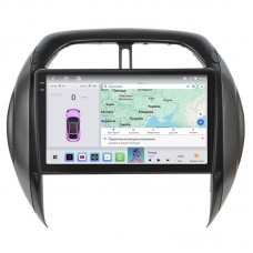 Штатная магнитола Lesko для Toyota RAV4 II (XA20) Рестайлинг 2003-2006 экран 9" 4/64 QLED CarPlay 4G Wi-Fi GPS 360 Prime