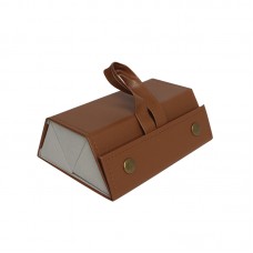 Футляр для хранения очков cкладной органайзер-чехол подвесной Коричневый 3 отделения