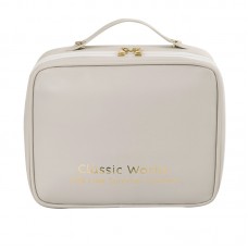 Органайзер косметичка BK-HZB-12 для хранения косметики компактный бьюти бокс переносной на молнии и с ручкой White Органайзер косметичка BK-HZB-12 для хранения косметики компактный бьюти бокс переносной на молнии и с ручкой White