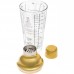 Шейкер для коктейлей KM-40G стеклянный 400 мл Gold Шейкер для коктейлей KM-40G стеклянный 400 мл Gold