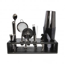 Подарочный набор для бара KM-TZS115 20 предметов барный инвентарь из нержавеющей стали Black