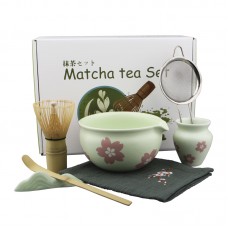 Набор Mavanto 5645 для приготовления чая матча 7 предметов Light Green