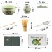 Набор Mavanto 5645 для приготовления чая матча 7 предметов Light Green