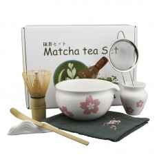 Набор Mavanto 5645 для приготовления чая матча 7 предметов White