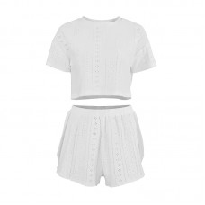 Женский комплект для дома и сна SM24107A футболка и шорты женская пижама White XL