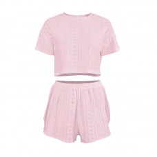 Женский комплект для дома и сна SM24107A футболка и шорты женская пижама Pink S