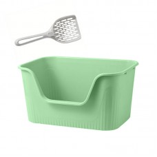 Туалет лоток для кошек с лопаткой Taotaopets 262207 40 см Green