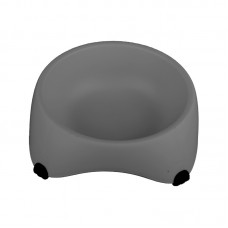 Миска для собак котов М120 пластиковая одинарная 300 мл Gray Миска для собак котов М120 пластиковая одинарная 300 мл Gray