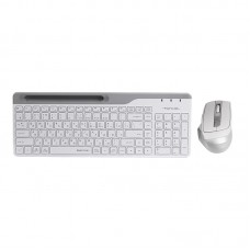 Комплект (клавіатура, миша) бездротовий A4Tech FB2535C White