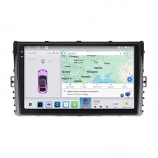 Штатная магнитола Lesko для Volkswagen Caravelle T6 Рестайлинг 2019-н.в. экран 9" 4/64 QLED CarPlay 4G Wi-Fi GPS 360 Prime