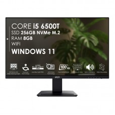 Моноблок Неттоп HP EliteDesk 800 G3 s1151 (Core i5-6500T/ DDR4 8GB/ SSD256GB M.2/ Wi-Fi); Монітор 27" MSI Pro MP273A Black Моноблок Неттоп HP EliteDesk 800 G3 s1151 (Core i5-6500T/ DDR4 8GB/ SSD256GB M.2/ Wi-Fi); Монітор 27" MSI Pro MP273A Black