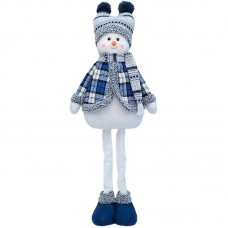 Новогодняя фигурка под елку YH239902B Снеговик 75 см рождественская мягкая игрушка Blue