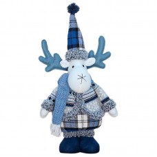 Новогодняя фигурка под елку YH239932 новогодний олень 46 см рождественская мягкая игрушка Blue