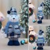 Новогодняя фигурка под елку YH239913 Мишка 48 см рождественская мягкая игрушка Blue