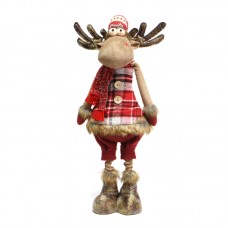 Новогодняя фигурка под елку YF201897A  новогодний олень 68 см рождественская мягкая игрушка Red