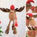 Новогодняя фигурка под елку YF201899  новогодний олень 45 см рождественская мягкая игрушка Red