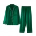 Комплект женской пижамы 806 Зеленый рубашка с длинным рукавом и штанами одежда для дома 2XL Комплект женской пижамы 806 Зеленый рубашка с длинным рукавом и штанами одежда для дома 2XL