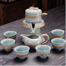 Набор для чайной церемонии для приготовления чая гайвань пиалы с чайником на 6 персон #07 Шепот бамбука Набор для чайной церемонии для приготовления чая гайвань пиалы с чайником на 6 персон #07 Шепот бамбука