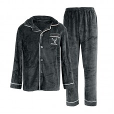 Комплект мужской пижамы CK-214 Gray рубашка с длинным рукавом и штанами теплая L