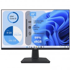 Моноблок Неттоп HP ProDesk 600 G3 s1151 (Core i3-6100T/ DDR4 8GB/ SSD256GB SATA/ Wi-Fi); Монітор 25" MSI PRO MP252 Black