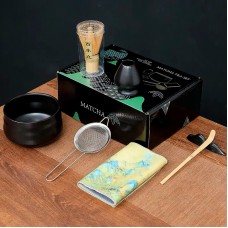 Набор Mavanto 5456 для приготовления чая матча 7 предметов Black