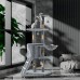 Домик когтеточка для кошек TM100 царапка с игровым комплексом 133 см Gray