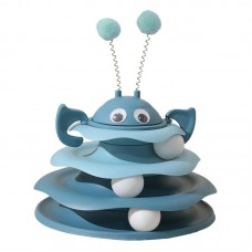 Игрушка Chaokupet 079906 Башня для котов интелектуальная 3-х уровневая   Синий