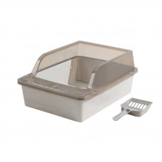 Туалет для кошек с лопаткой Taotaopets 263303 кошачий лоток Gray