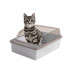 Туалет для кошек с лопаткой Taotaopets 263303 кошачий лоток Gray