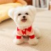 Пушистый свитер поло для собак и кошек 2410SXXF0137 вязаный теплый  Red M
