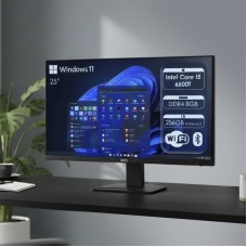 Моноблок Неттоп HP EliteDesk 800 G3 s1151 (Core i5-6500T/ DDR4 8GB/ SSD256GB M.2/ Wi-Fi); Монітор 25" MSI PRO MP252 (9S6-3PC4CT-008)