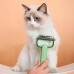 Колтунорез Taotaopets 095531 для удаления подшерстка шерсти для собак и кошек Green