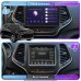Штатная магнитола Lesko для Jeep Cherokee V (KL) Рестайлинг 2018-н.в экран 10" 1/16Gb Wi-Fi GPS Base