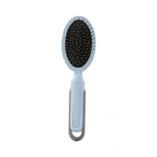 Расческа Taotaopets 04A2213 двухсторонняя с щеткой для собак и кошек для разных типов шерсти Blue