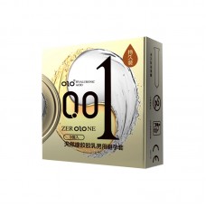 Презервативы ультра тонкие OLO 0.01 Ice and Fire с гиалуроновой кислотой термоэффектом пролонгирующим эффектом 3 шт