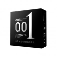 Презервативы ультратонкие OLO 0.01 Hyaluronic acid Feeling Ultrathin с гиалуроновой кислотой возбуждающие с разогревающим эффектом 3 шт