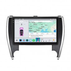 Штатная магнитола Lesko для Toyota Camry (USA) VII (XV50) Рестайлинг 2015-2017 экран 10" 4/64 QLED CarPlay 4G Wi-Fi GPS 360 Prime