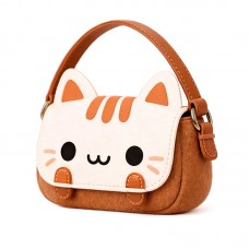 Детская сумка через плечо CY20017 сумочка с котом Brown