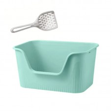 Туалет лоток для кошек с лопаткой Taotaopets 262207 Blue