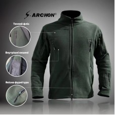 Тактическая флисовая кофта военная толстовка армейская S.archon HSD06 Green S