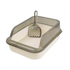 Туалет для кошек с лопаткой Taotaopets 221120 40*28*16 cm Beige