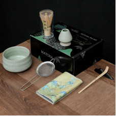 Набор Mavanto 5456 для приготовления чая матча 7 предметов Light Green