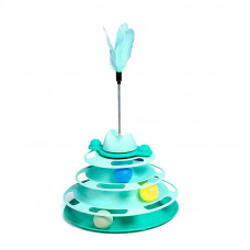 Игрушка Chaokupet DT705 Башня для котов интелектуальная 3-х уровневая Green Игрушка Chaokupet DT705 Башня для котов интелектуальная 3-х уровневая Green