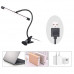 Настольная LED лампа M006-1 с прищепкой переносная светодиодная гибкая USB Black