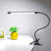 Настольная LED лампа M006-1 с прищепкой переносная светодиодная гибкая USB Black
