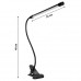 Настольная LED лампа M006-1 с прищепкой переносная светодиодная гибкая USB Black