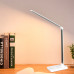 Настольная LED лампа M856 светодиодная с беспроводной зарядкой White + Silver