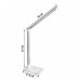Настольная LED лампа M856 светодиодная с беспроводной зарядкой White + Silver