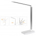 Настольная LED лампа M856 светодиодная с беспроводной зарядкой White + Silver