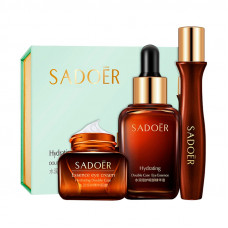 Омолаживающий набор для кожи вокруг глаз Sadoer Hydrating Double Care Essence Eye set 3 в 1 с гиалуроновой кислотой Омолаживающий набор для кожи вокруг глаз Sadoer Hydrating Double Care Essence Eye set 3 в 1 с гиалуроновой кислотой